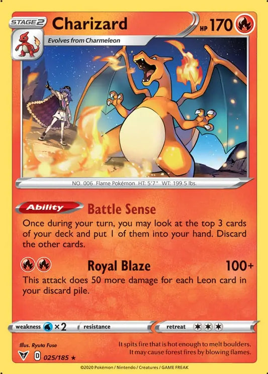 Charizard 025 Non Holo Rare - Vivid Voltage - Vivid Voltage