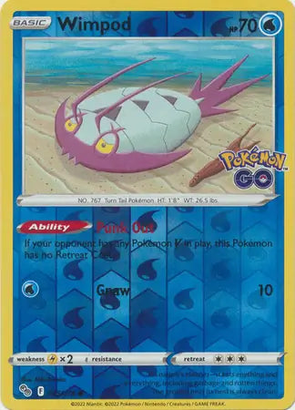 25 Wimpod Reverse Holo, Pokemon Go | Sword & Shield, , 4.00 kr, Pokesingles. Kjøp pokemon kort til lave priser hos oss.