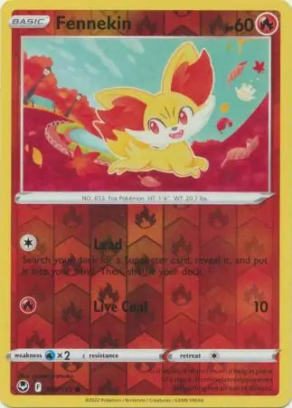 Fennekin Reverse Holo 025, Silver Tempest | Sword & Shield, , 0.00 kr, Pokesingles. Kjøp pokemon kort til lave priser hos oss.