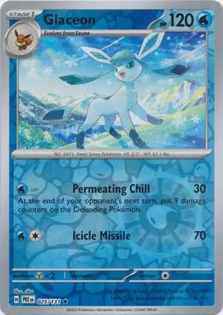 Glaceon Reverse Holo 025 Pokesingles