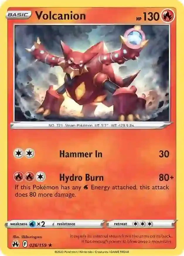 Volcanion 026, Crown Zenith | Sword & Shield, , 0.00 kr, Pokesingles. Kjøp pokemon kort til lave priser hos oss.