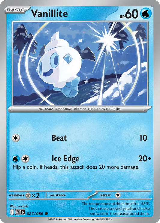 Vanillite 027 - White Flare Pokesingles