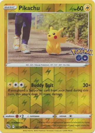 27 Pikachu Reverse Holo, Pokemon Go | Sword & Shield, , 5.00 kr, Pokesingles. Kjøp pokemon kort til lave priser hos oss.