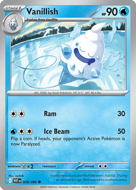 Vanillish 028 - White Flare Pokesingles