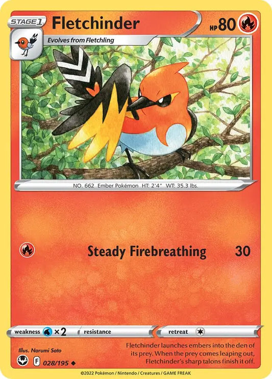 Fletchinder 028, Silver Tempest | Sword & Shield, , 0.00 kr, Pokesingles. Kjøp pokemon kort til lave priser hos oss.