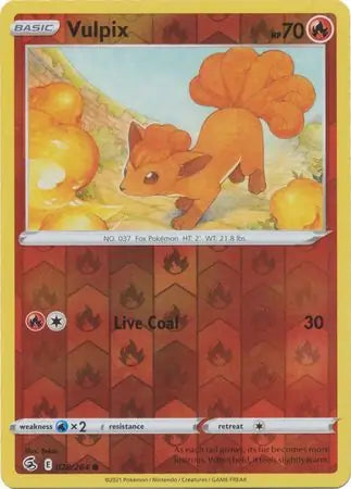 Vulpix Reverse Holo 028, Fusion Strike | Sword & Shield, , 2.00 kr, Pokesingles. Kjøp pokemon kort til lave priser hos oss.