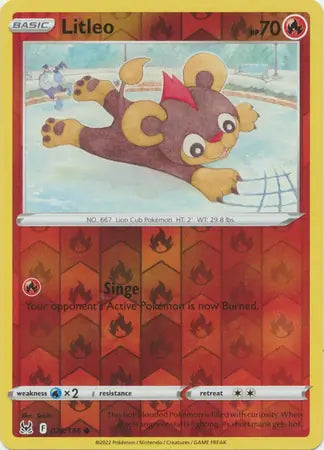 Litleo Reverse Holo 028, Lost Origin | Sword & Shield, , 0.00 kr, Pokesingles. Kjøp pokemon kort til lave priser hos oss.