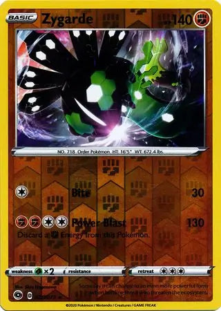 Zygarde Reverse Holo 028