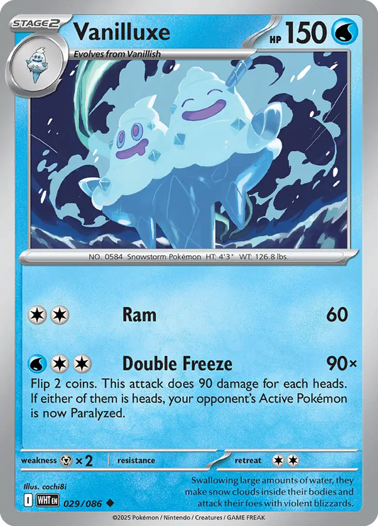 Vanilluxe 029 - White Flare Pokesingles