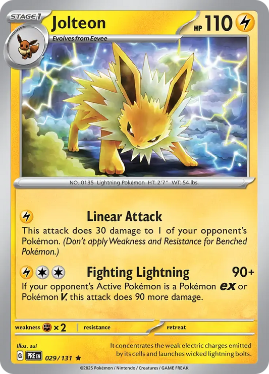 Jolteon 029 - Prismatic Evolutions Pokesingles