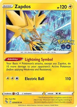 29 Zapdos Holo Rare, Pokemon Go | Sword & Shield, holo, 5.00 kr, Pokesingles. Kjøp pokemon kort til lave priser hos oss.