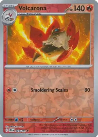 Volcarona Reverse Holo 029 - Journey Together Pokesingles