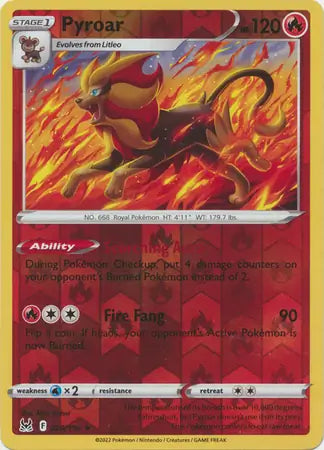 Pyroar Reverse Holo 029, Lost Origin | Sword & Shield, , 0.00 kr, Pokesingles. Kjøp pokemon kort til lave priser hos oss.