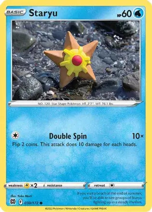 Staryu 030, Brilliant Stars | Sword & Shield, , 0.00 kr, Pokesingles. Kjøp pokemon kort til lave priser hos oss.
