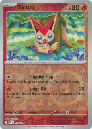 030 Victini - Reverse Holo, Temporal Forces | Scarlet & Violet, reverse, 4.00 kr, Pokesingles. Kjøp pokemon kort til lave priser hos oss.