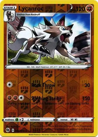 Lycanroc Reverse Holo 030