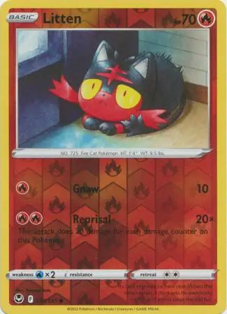 Litten Reverse Holo 030, Silver Tempest | Sword & Shield, , 0.00 kr, Pokesingles. Kjøp pokemon kort til lave priser hos oss.