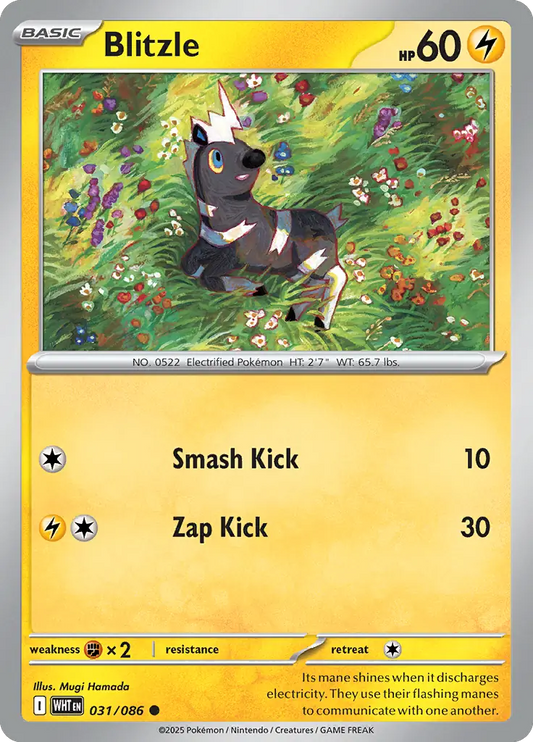 Blitzle 031 - White Flare Pokesingles