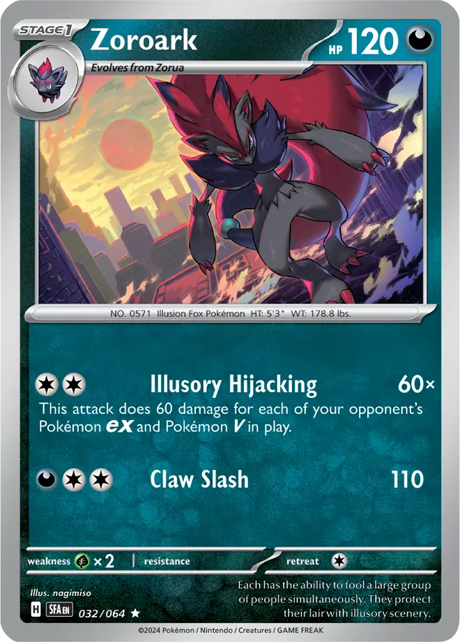 Zoroark Holo Rare 032 - Shrouded Fable Pokesingles