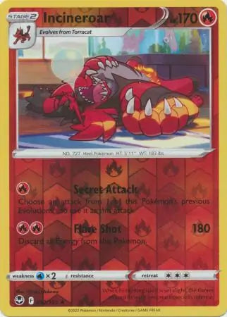 Incineroar Reverse Holo 032, Silver Tempest | Sword & Shield, , 0.00 kr, Pokesingles. Kjøp pokemon kort til lave priser hos oss.