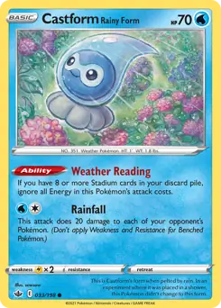 Castform Rainy Form 033