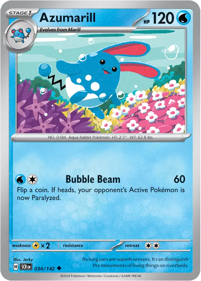 Azumarill 034 - Stellar Crown Pokesingles