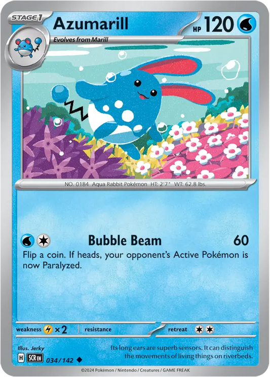 Azumarill 034 - Stellar Crown Pokesingles