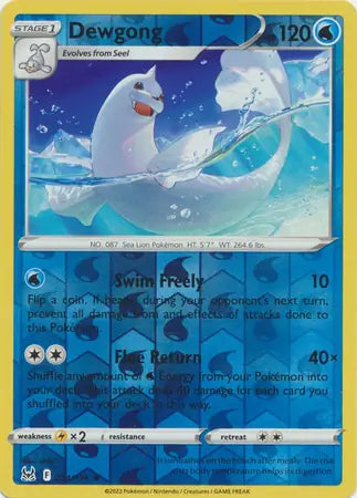 Dewgong Reverse Holo 034, Lost Origin | Sword & Shield, , 0.00 kr, Pokesingles. Kjøp pokemon kort til lave priser hos oss.