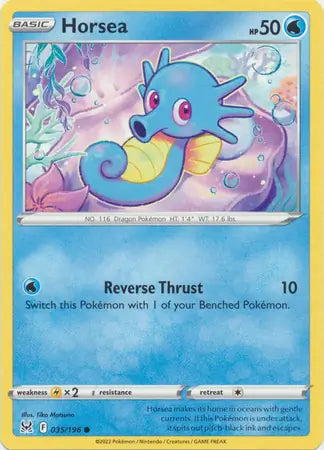Horsea 035, Lost Origin | Sword & Shield, , 0.00 kr, Pokesingles. Kjøp pokemon kort til lave priser hos oss.
