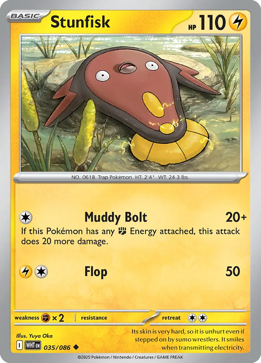 Stunfisk 035 - White Flare Pokesingles
