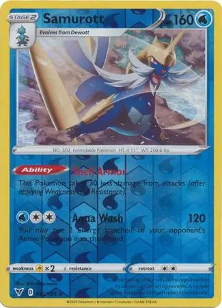 Samurott Reverse Holo 035 - Vivid Voltage