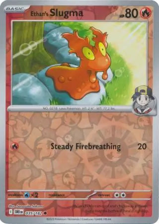 Ethan's Slugma Reverse Holo 035 - Destined Rivals Pokesingles