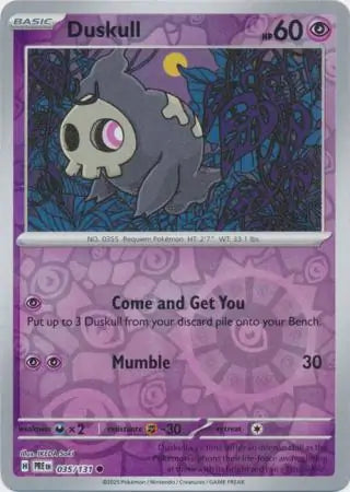 Duskull Reverse Holo 035 Pokesingles