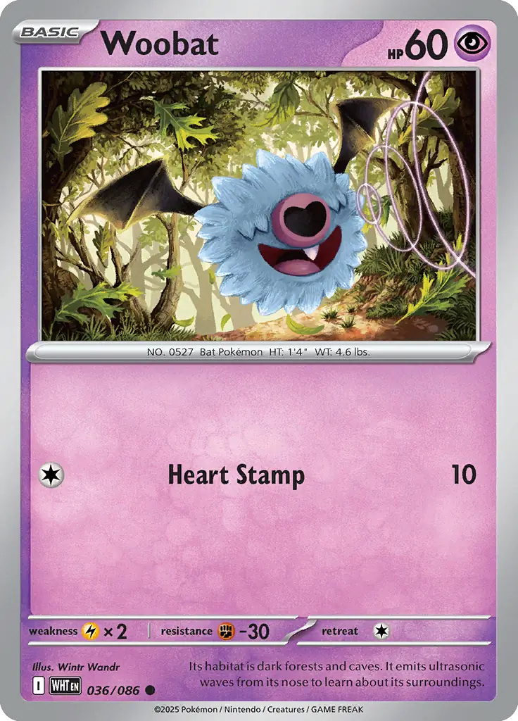 Woobat 036 - White Flare Pokesingles