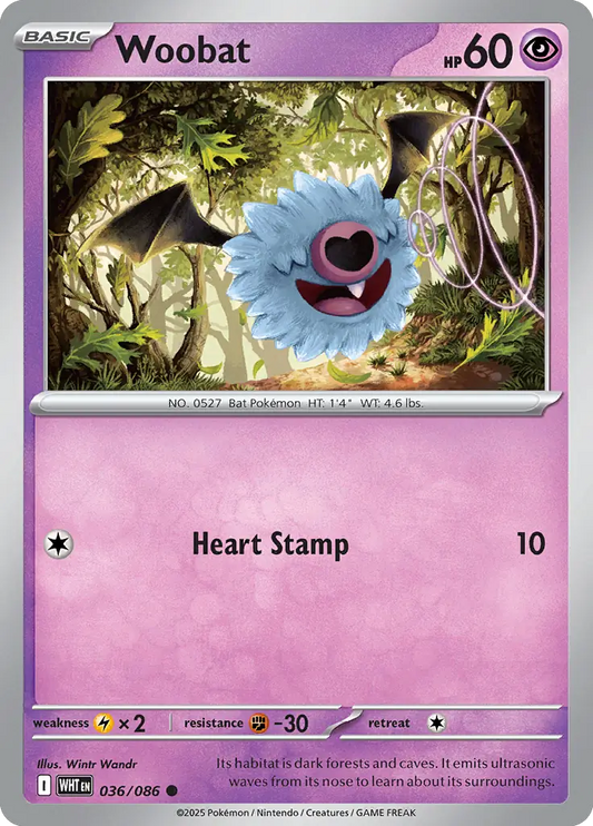 Woobat 036 - White Flare Pokesingles