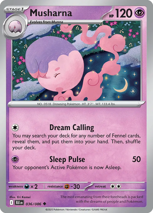 Musharna 036 - Black Bolt Pokesingles