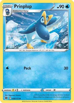 Prinplup 036, Brilliant Stars | Sword & Shield, , 0.00 kr, Pokesingles. Kjøp pokemon kort til lave priser hos oss.