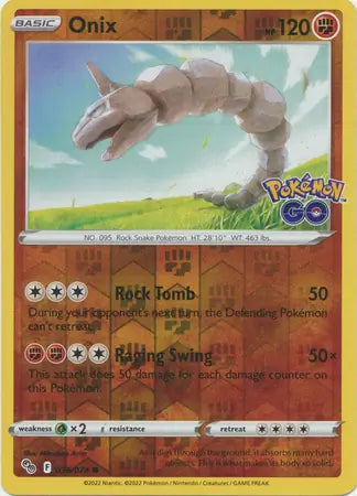36 Onix Reverse Holo, Pokemon Go | Sword & Shield, , 4.00 kr, Pokesingles. Kjøp pokemon kort til lave priser hos oss.