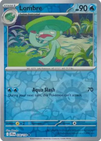 Lombre Reverse Holo 036 - Journey Together Pokesingles