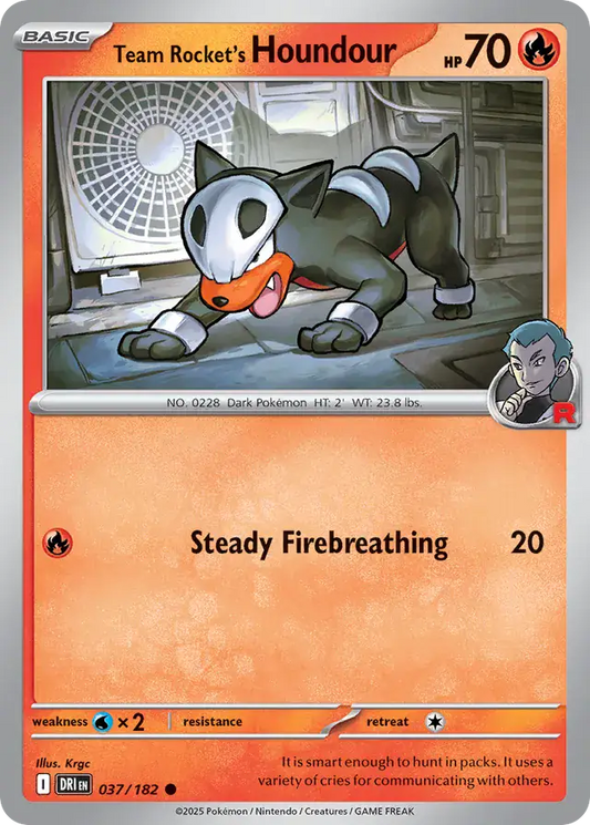 Team Rocket's Houndour 037 - Destined Rivals Pokesingles