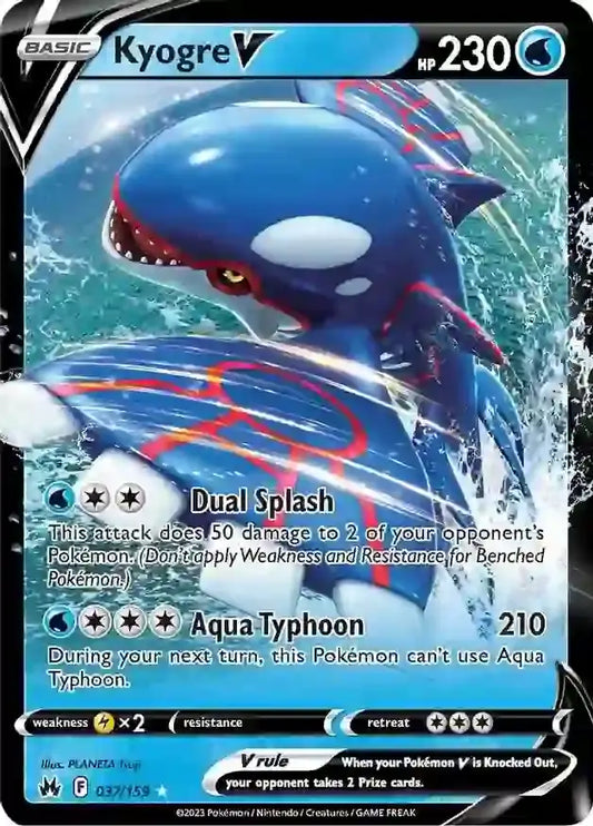 Kyogre V 037, Crown Zenith | Sword & Shield, , 0.00 kr, Pokesingles. Kjøp pokemon kort til lave priser hos oss.