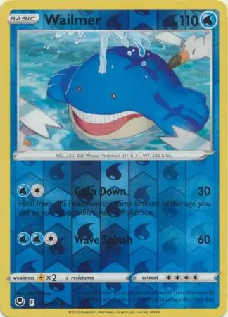 Wailmer Reverse Holo 037, Silver Tempest | Sword & Shield, , 0.00 kr, Pokesingles. Kjøp pokemon kort til lave priser hos oss.