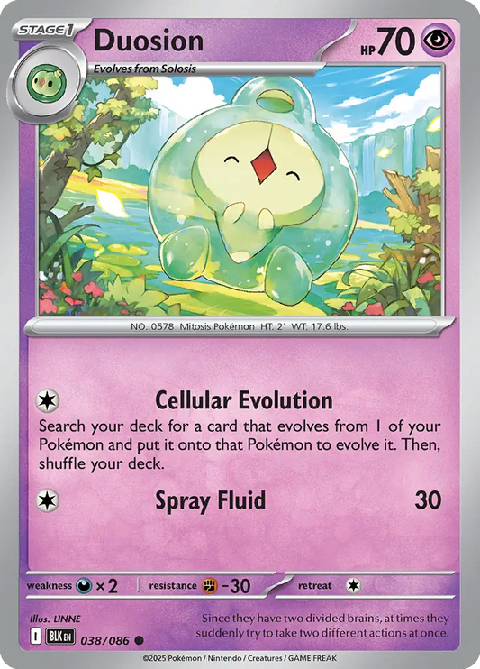 Duosion 038 - Black Bolt Pokesingles