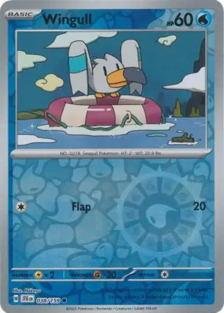 Wingull Reverse Holo 038 - Journey Together Pokesingles