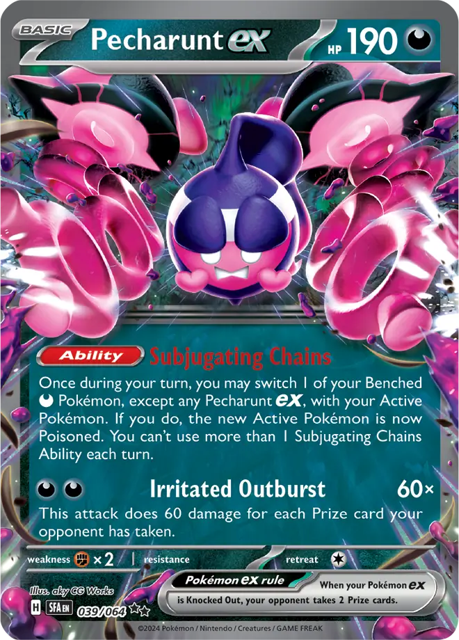 Pecharunt 039 ex - Shrouded Fable Pokesingles