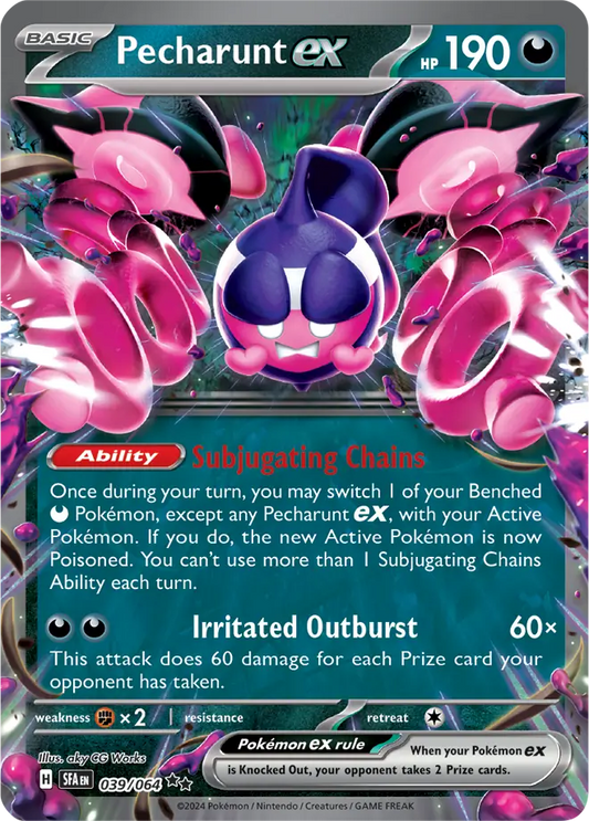 Pecharunt 039 ex - Shrouded Fable Pokesingles