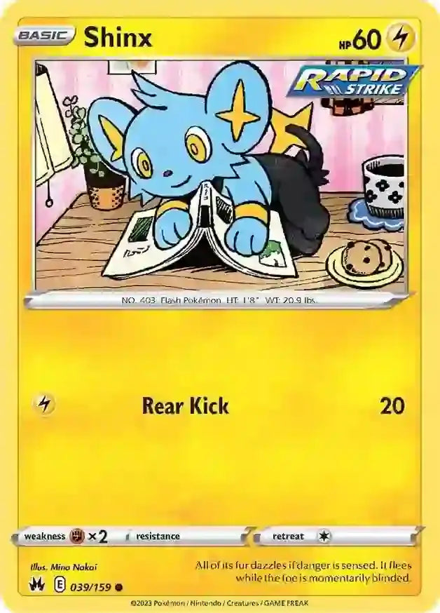 Shinx 039, Crown Zenith | Sword & Shield, , 0.00 kr, Pokesingles. Kjøp pokemon kort til lave priser hos oss.