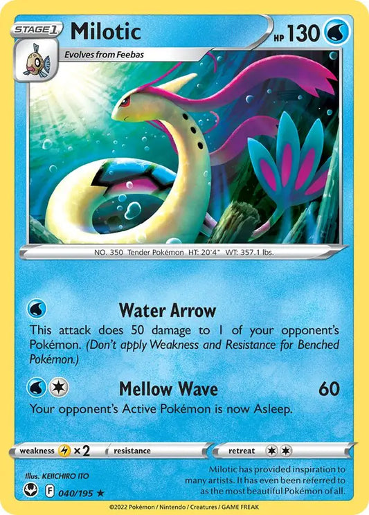 Milotic 040, Silver Tempest | Sword & Shield, , 0.00 kr, Pokesingles. Kjøp pokemon kort til lave priser hos oss.