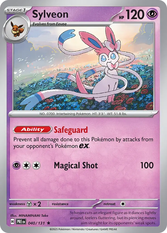 Sylveon Holo Rare 040 - Prismatic Evolutions Pokesingles