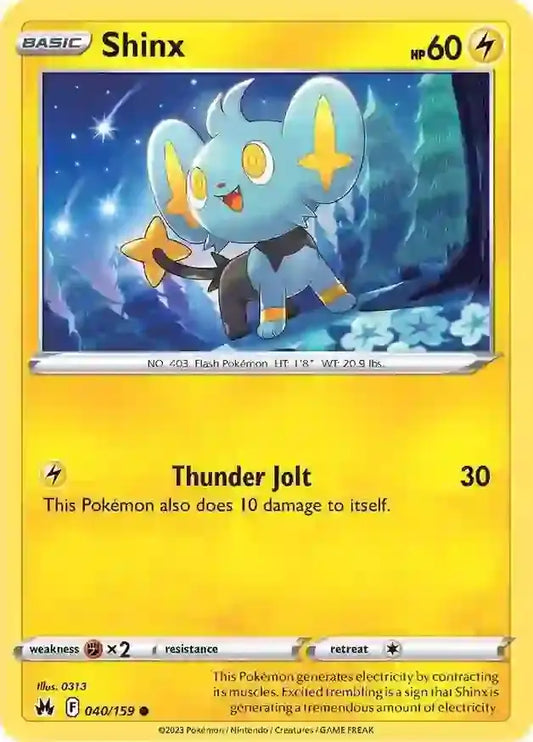 Shinx 040, Crown Zenith | Sword & Shield, , 0.00 kr, Pokesingles. Kjøp pokemon kort til lave priser hos oss.